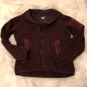 Arcteryx burgundy zip up
